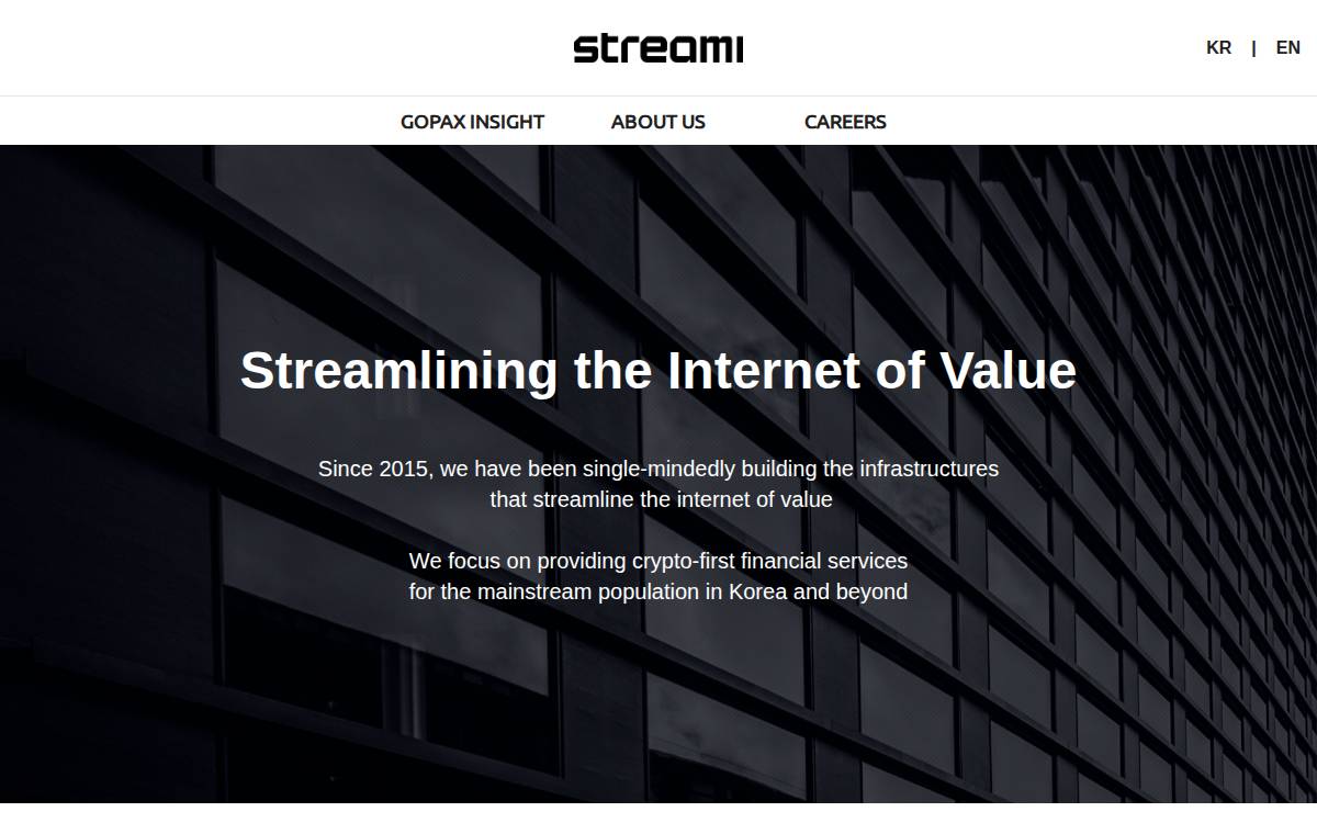 Streami website preview