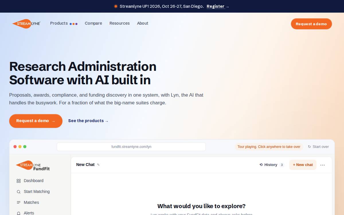 Streamlyne website preview