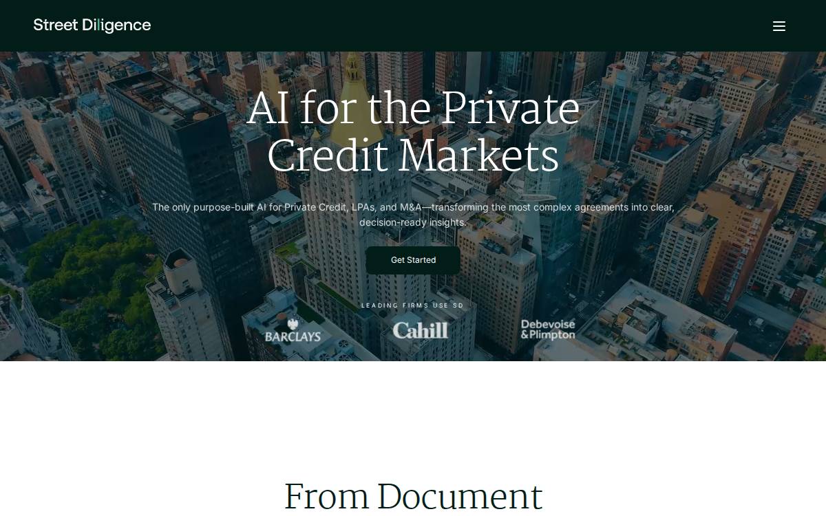 Street Diligence website preview