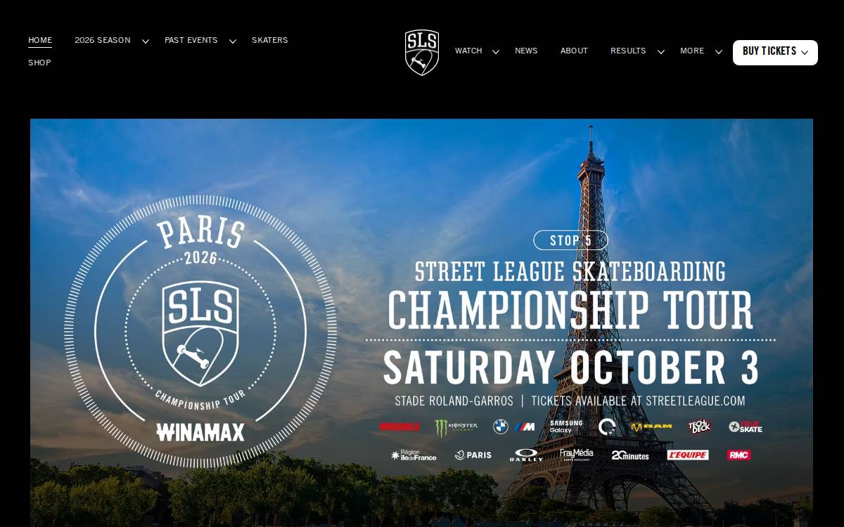 Street League website preview
