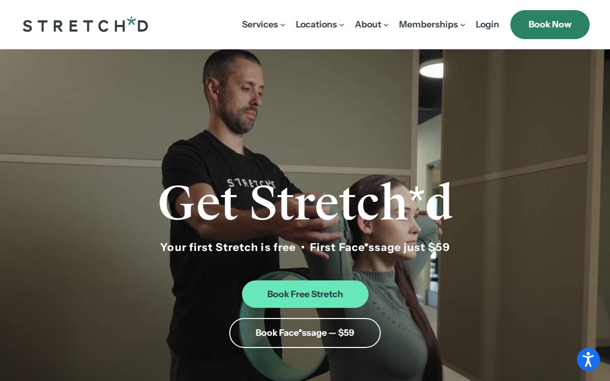 Stretch*d website preview