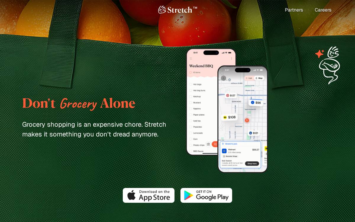 Stretch website preview