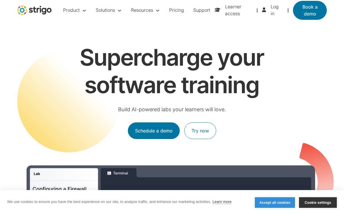 Strigo website preview