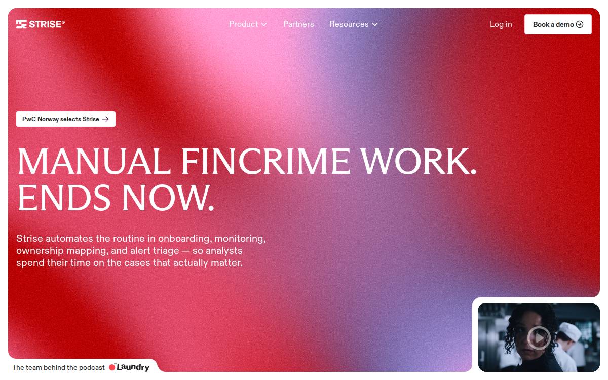 Strise website preview