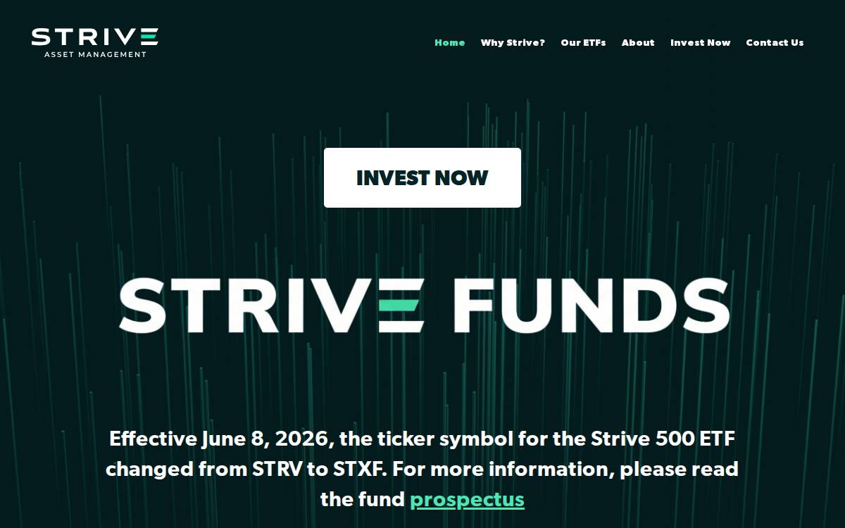 Strivefunds website preview
