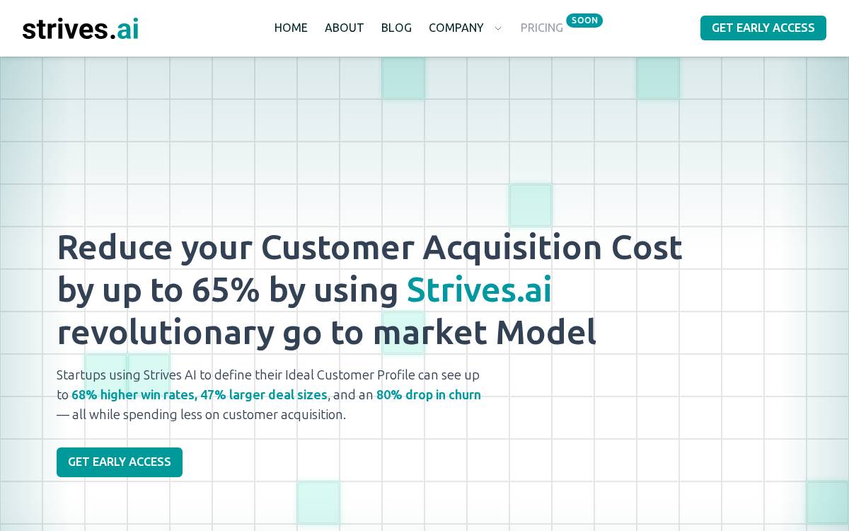 Strives website preview