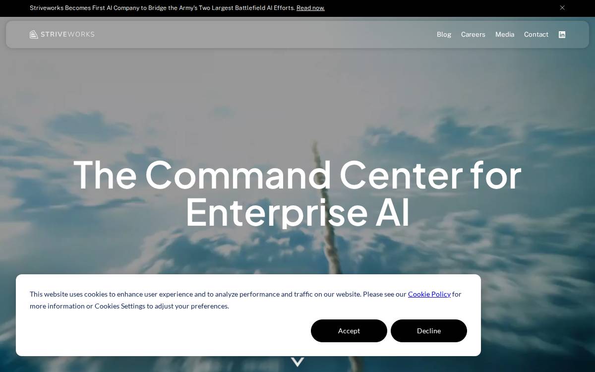 Striveworks website preview