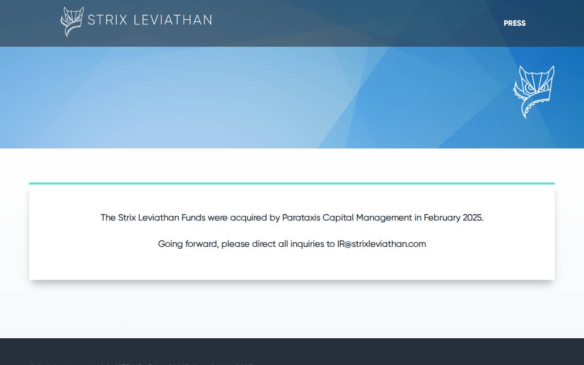 Strix Leviathan website preview