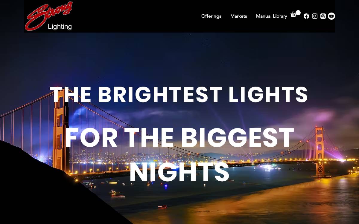 Strong website preview