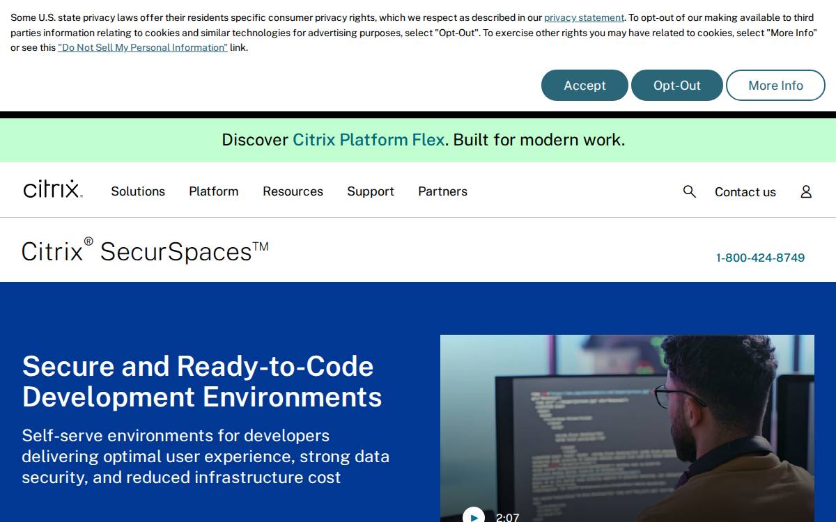 Strong website preview