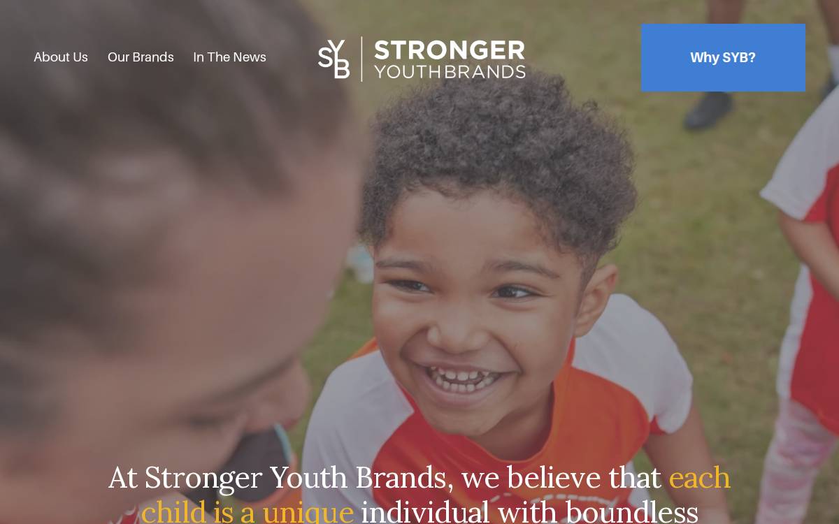 Stronger Youth Brands website preview