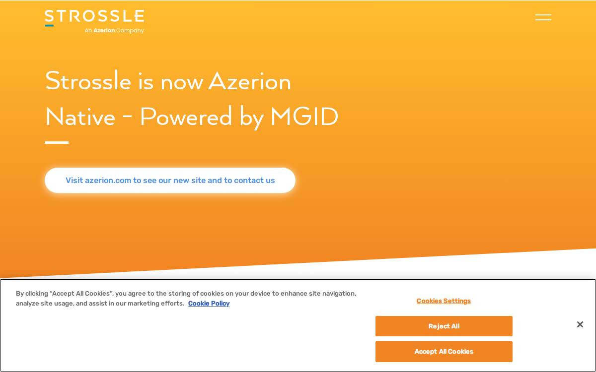 Strossle website preview