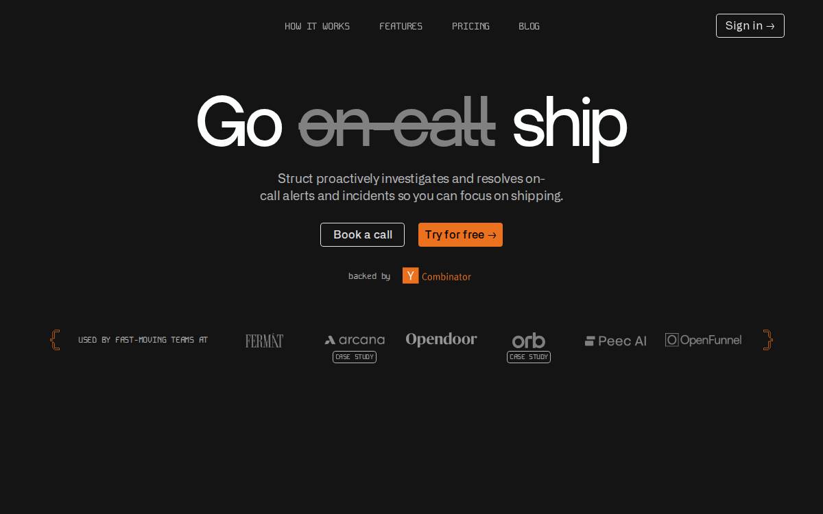 Struct website preview