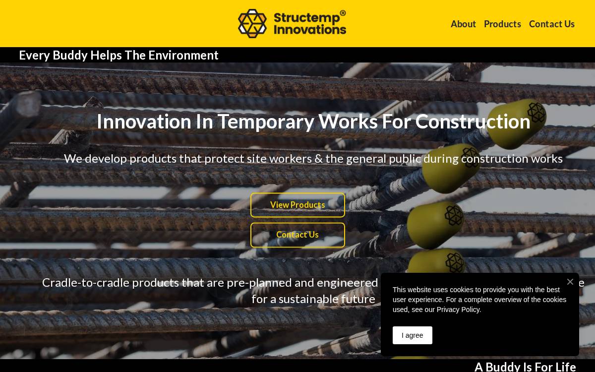 Structemp Innovations website preview