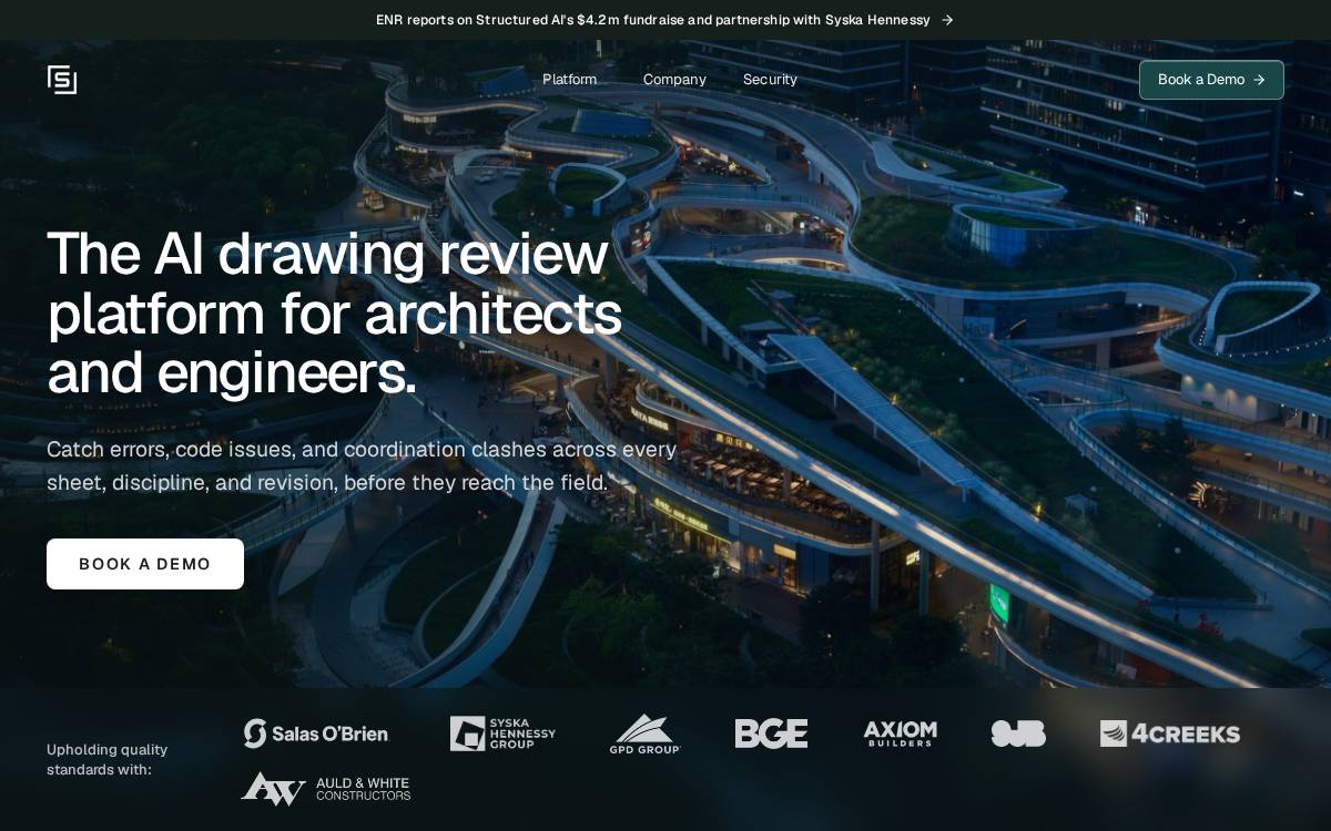 Structured AI website preview