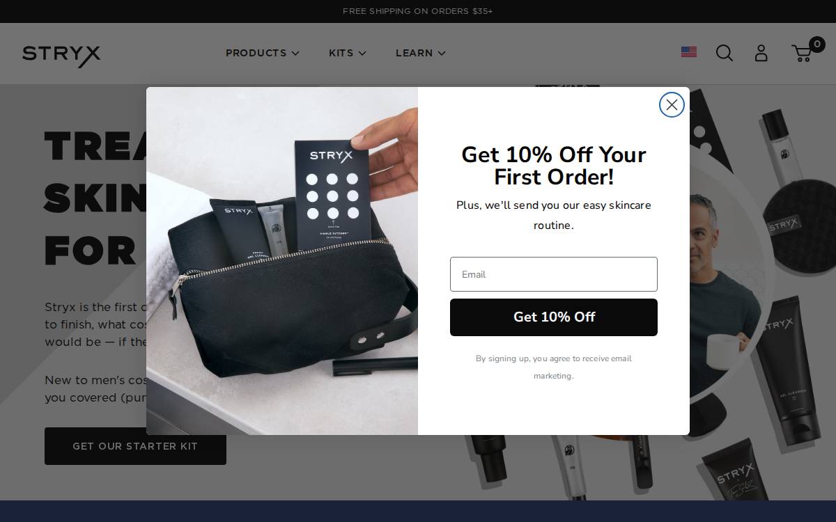 Stryx website preview