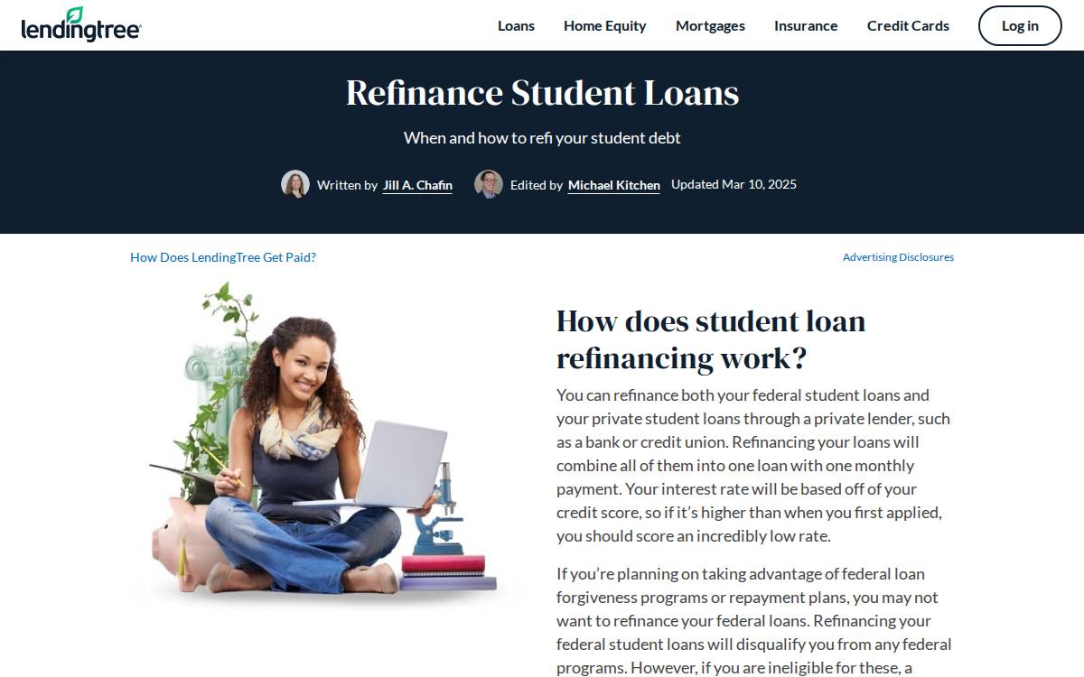 Studentloanhero website preview