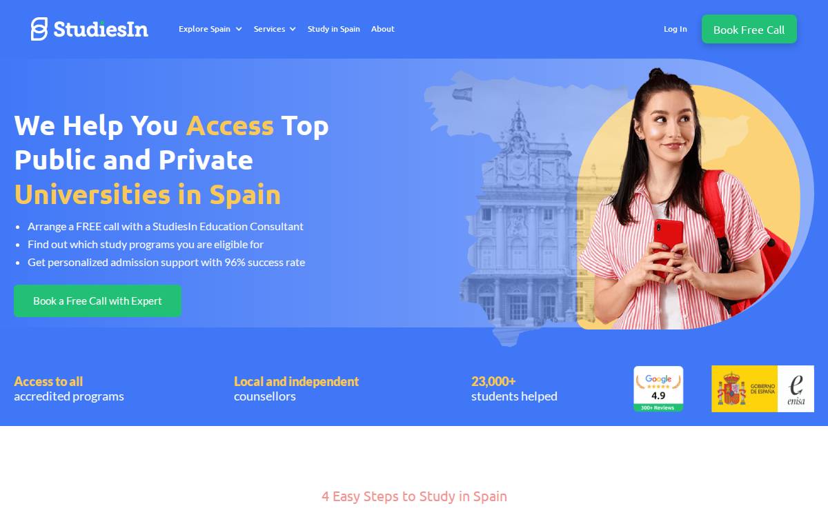 Studiesin website preview