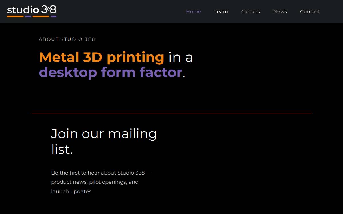 STUDIO 3E8 website preview