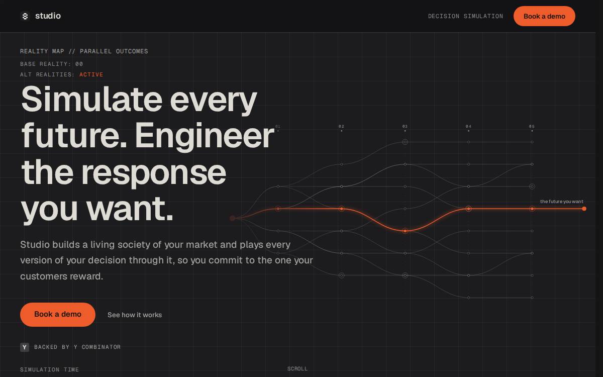 Studio website preview