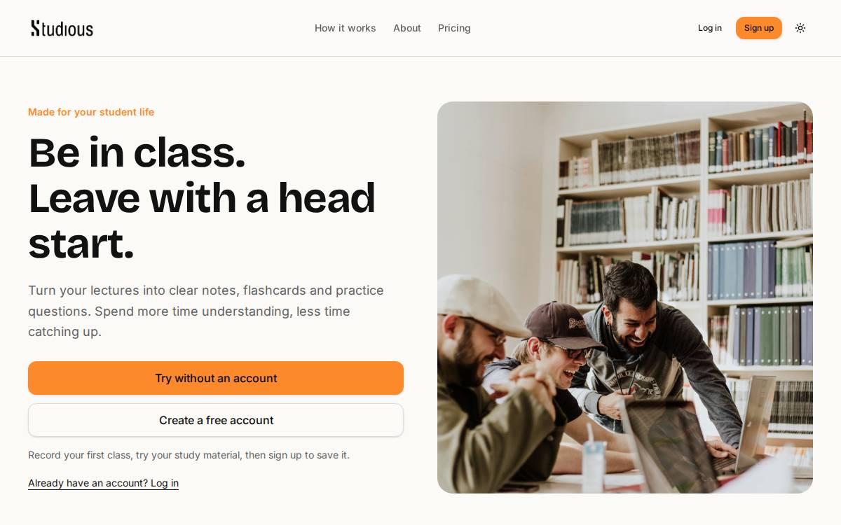 StudioUS website preview