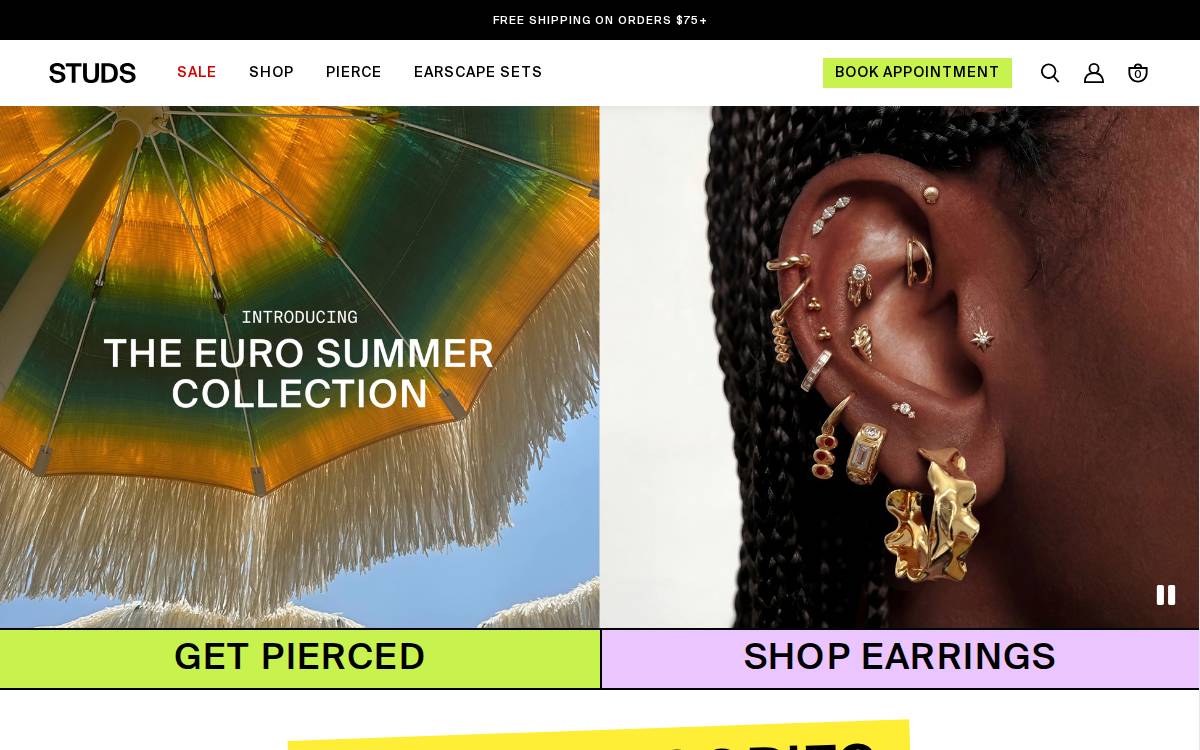 Studs website preview