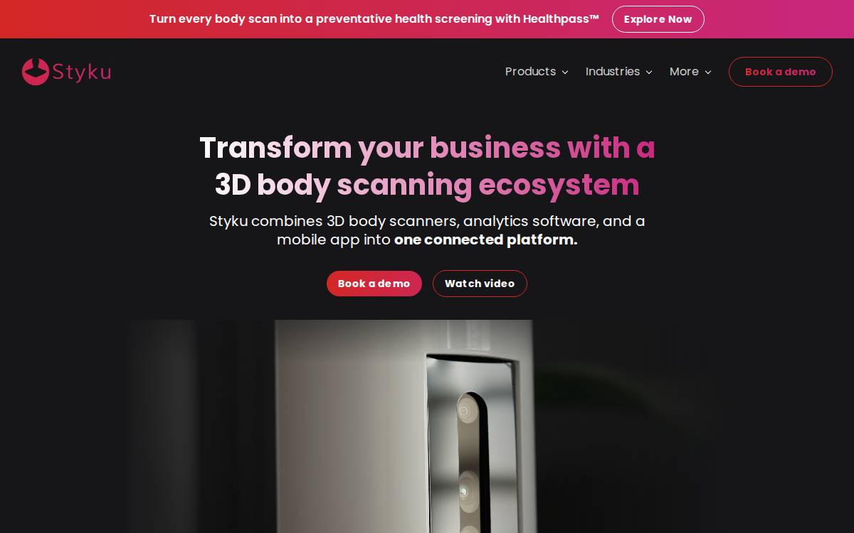 Styku website preview