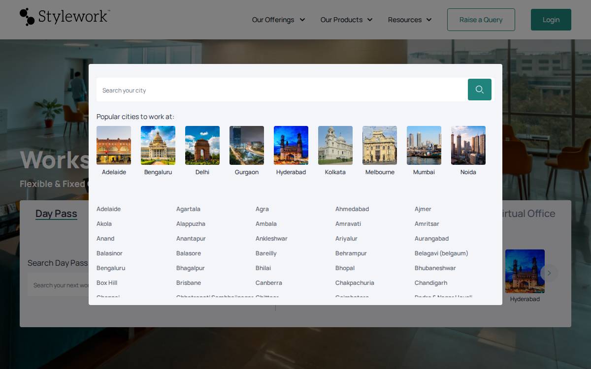 Stylework website preview