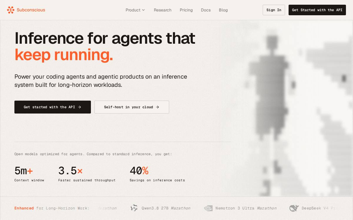 Subconscious website preview