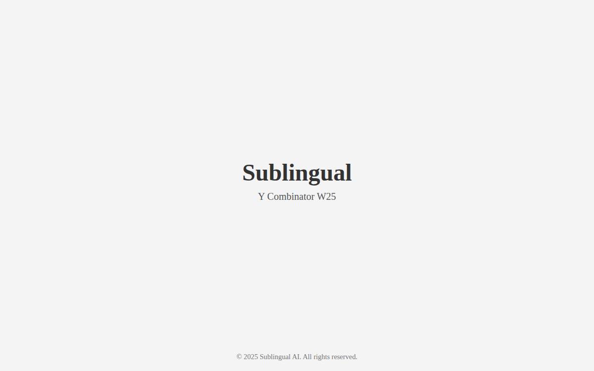 Sublingual website preview