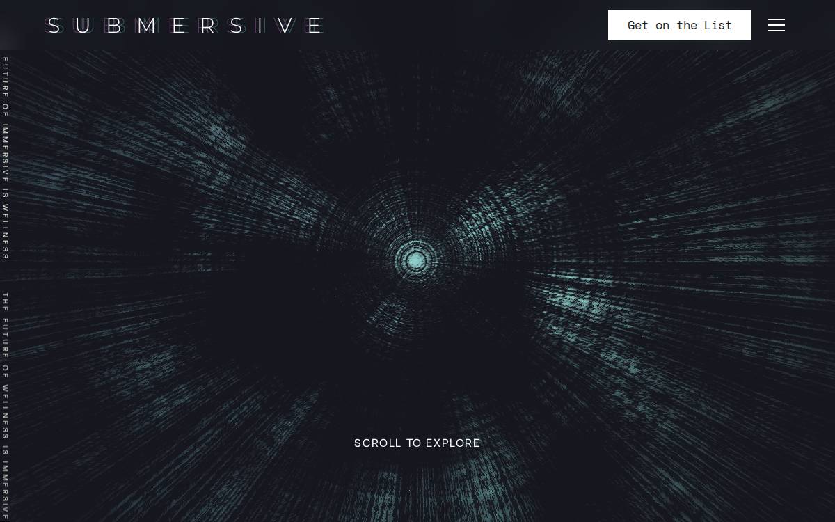 Submersive website preview