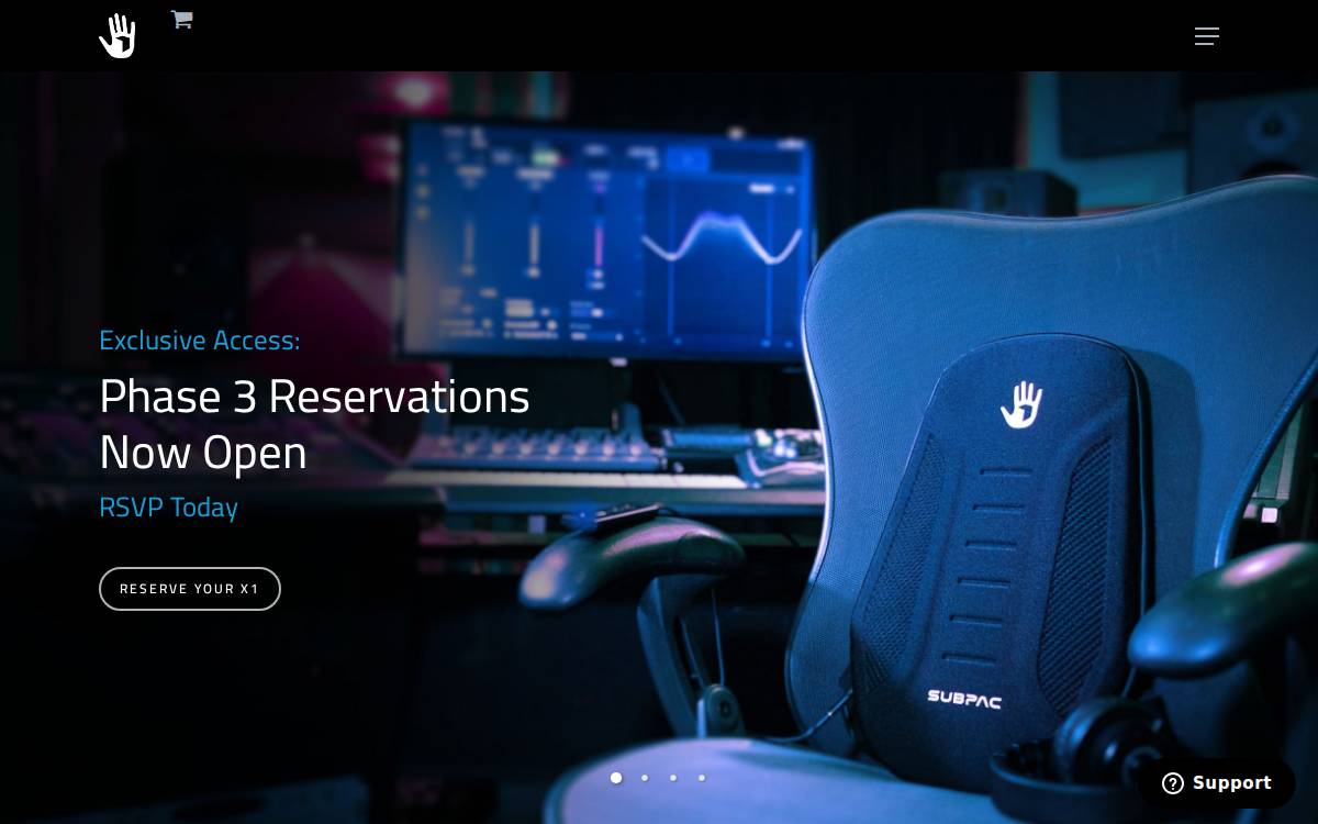 Subpac website preview