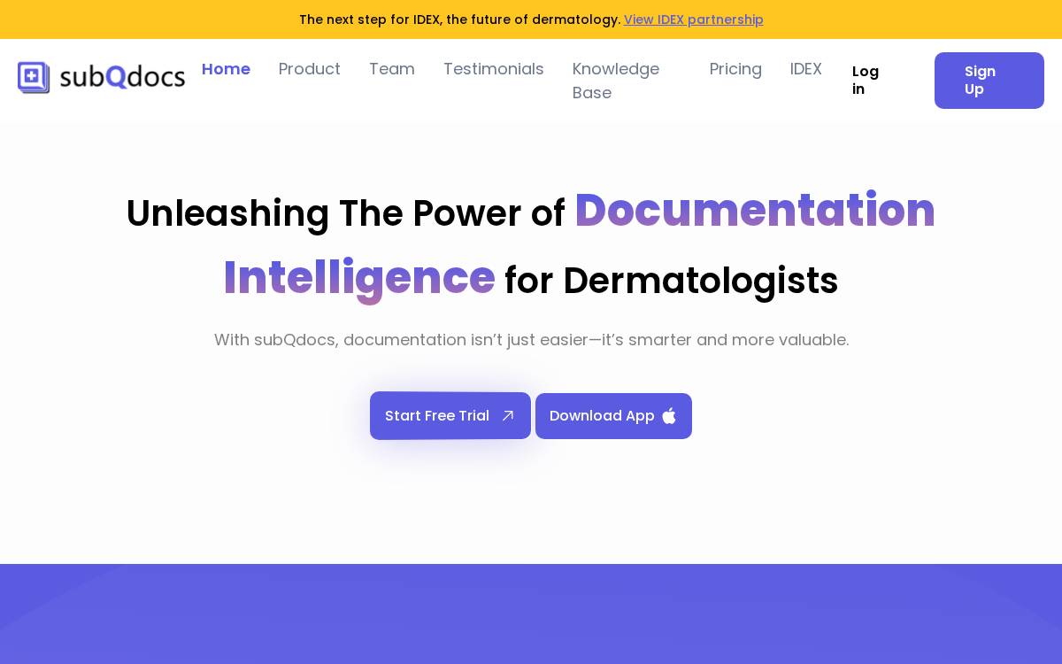 Subqdocs website preview