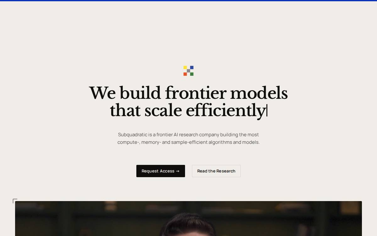 Subquadratic AI website preview