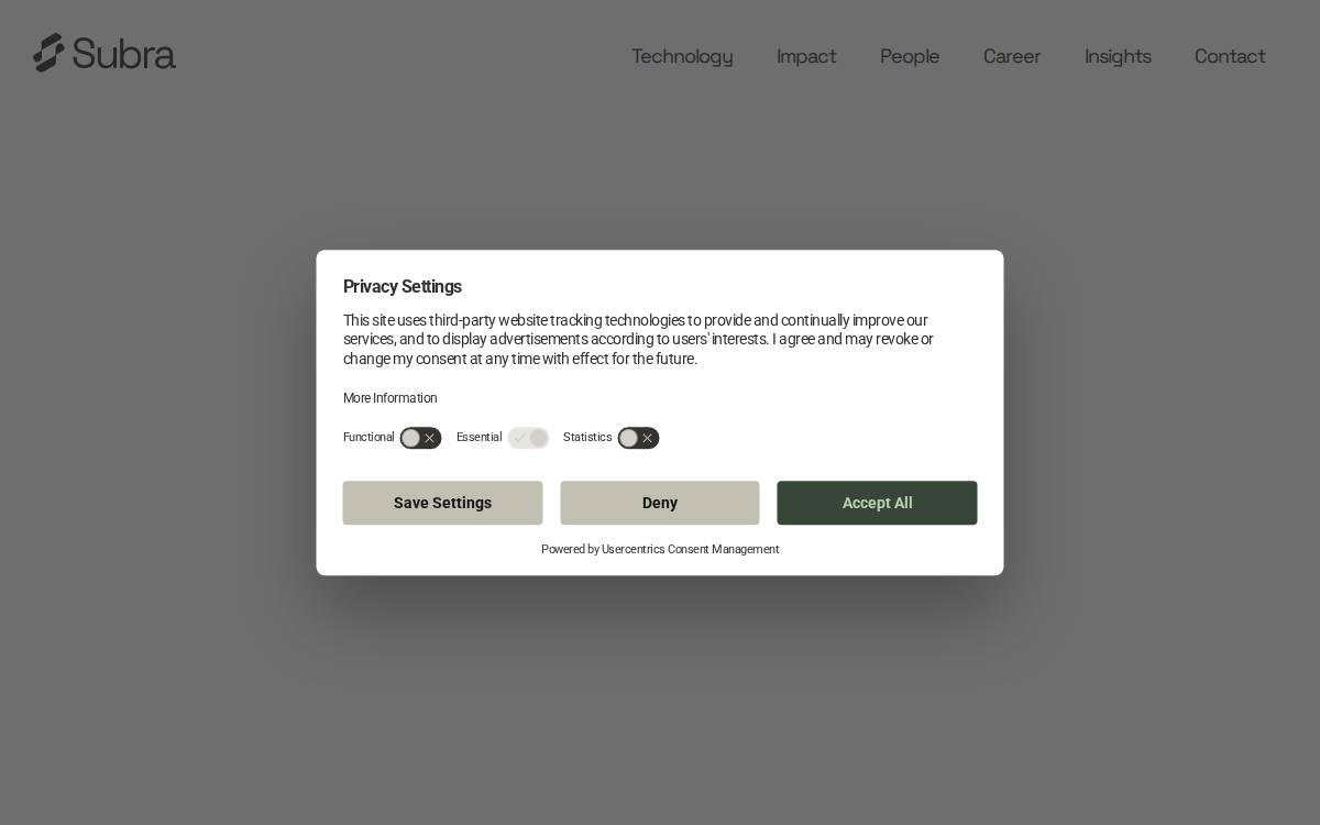 Subra website preview