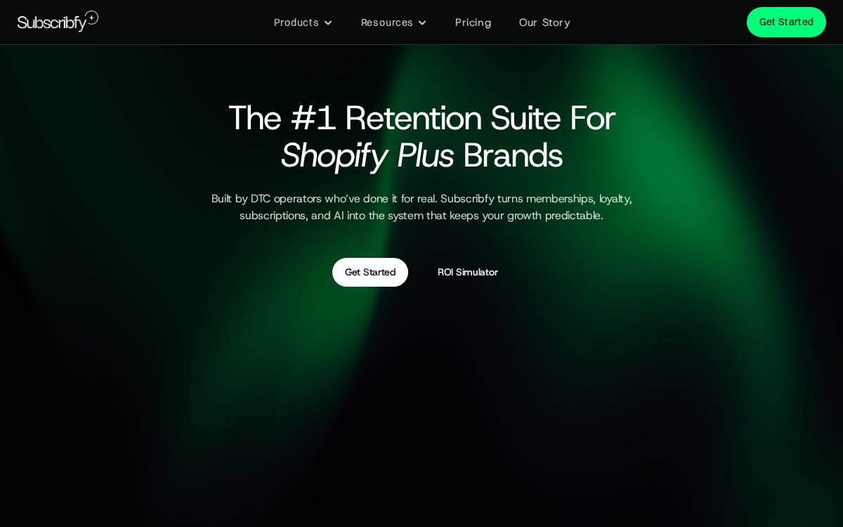 Subscribfy website preview