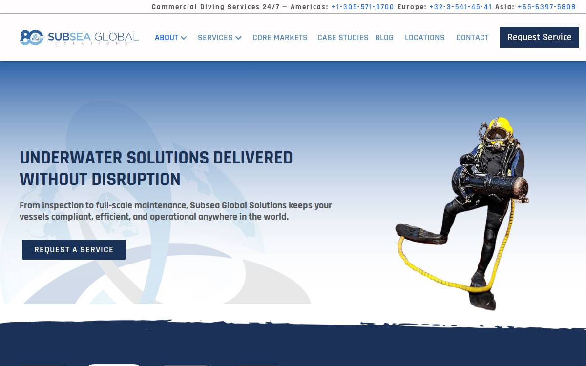 Subsea Global Solutions website preview