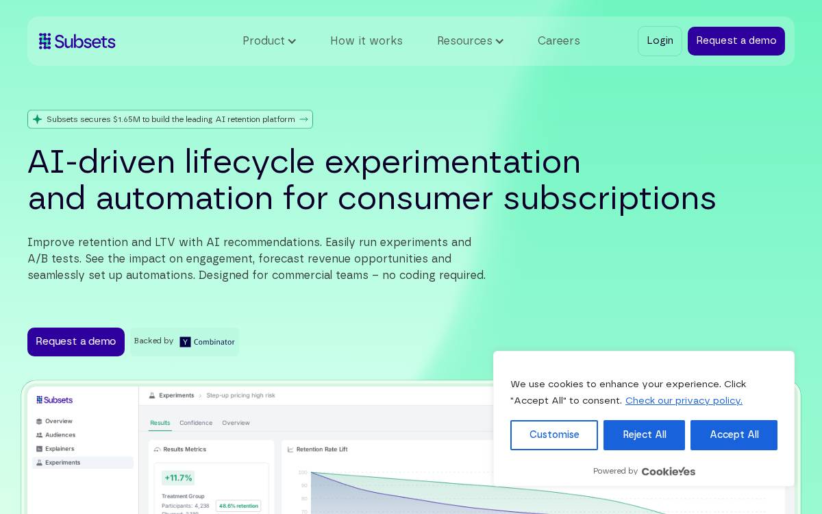 Subsets website preview