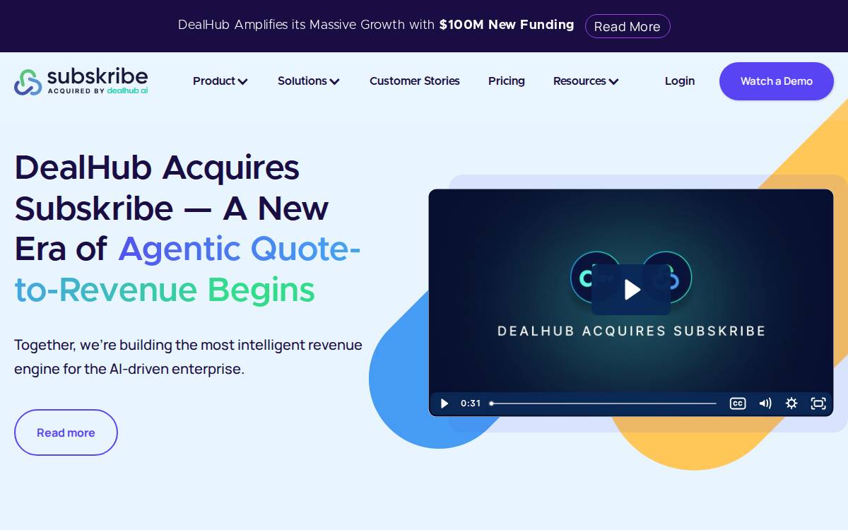 Subskribe website preview