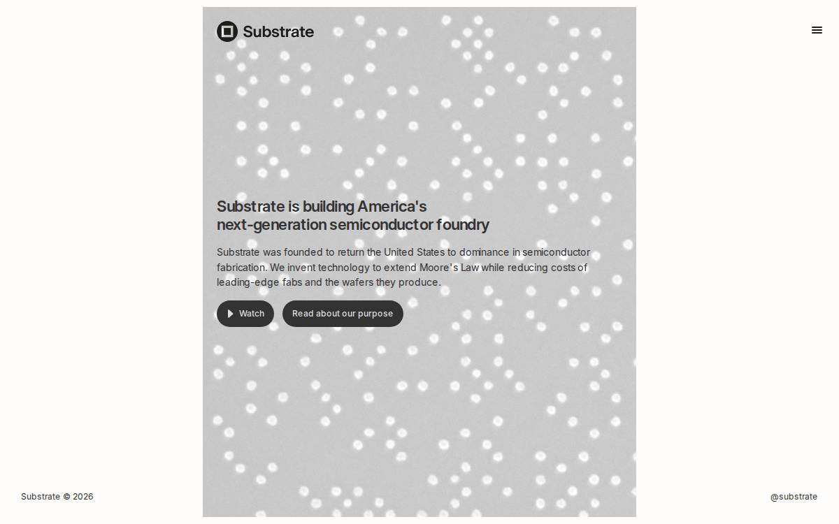 Substrate website preview