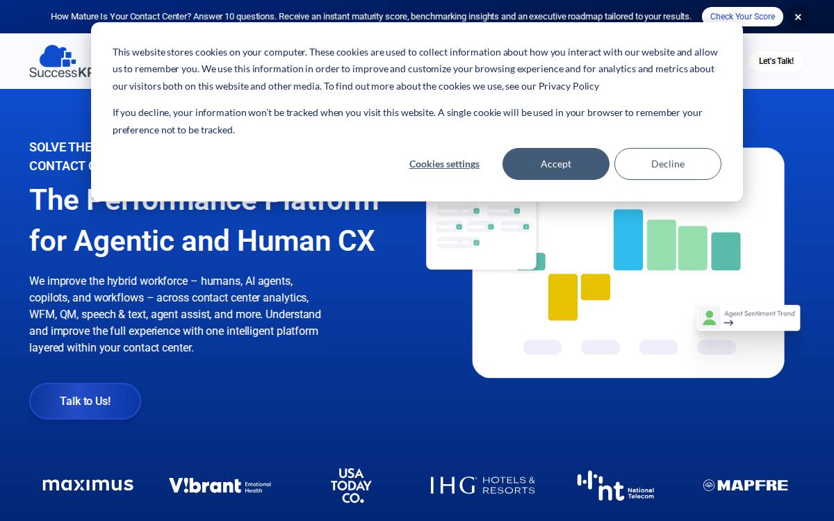 SuccessKPI website preview