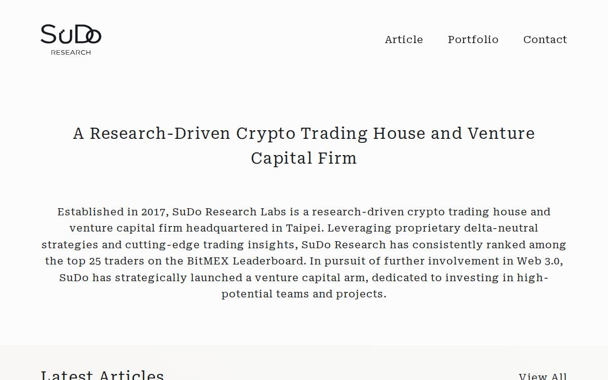 Sudo Research website preview