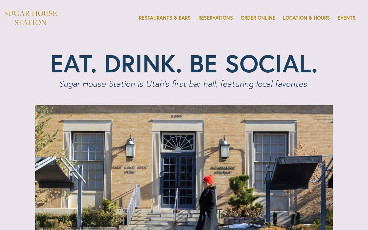 Sugar House Station website preview