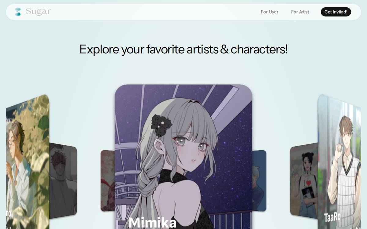 Sugarai website preview