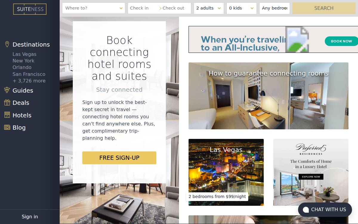 Suiteness website preview