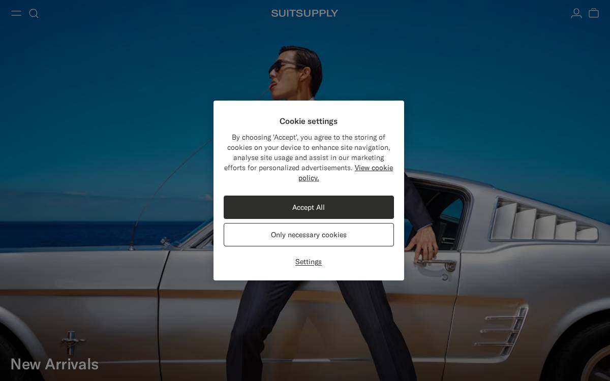 Suitsupply website preview