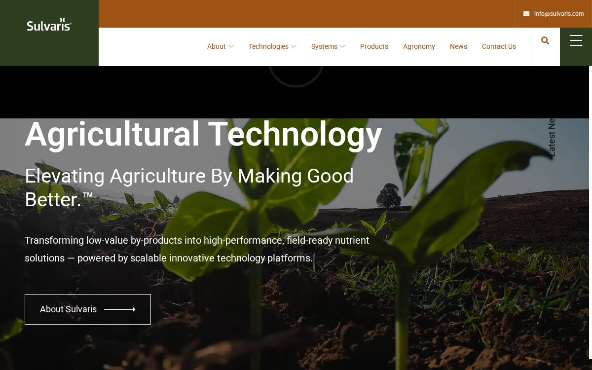 Sulvaris website preview