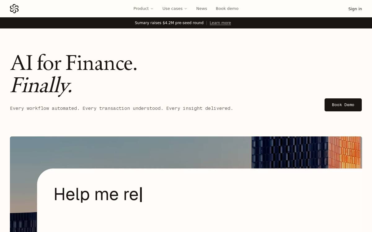 Sumary website preview