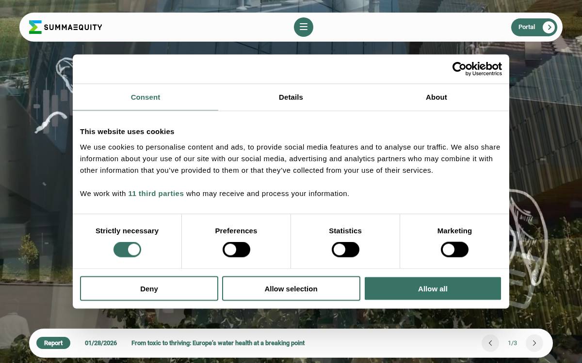 Summa Equity website preview