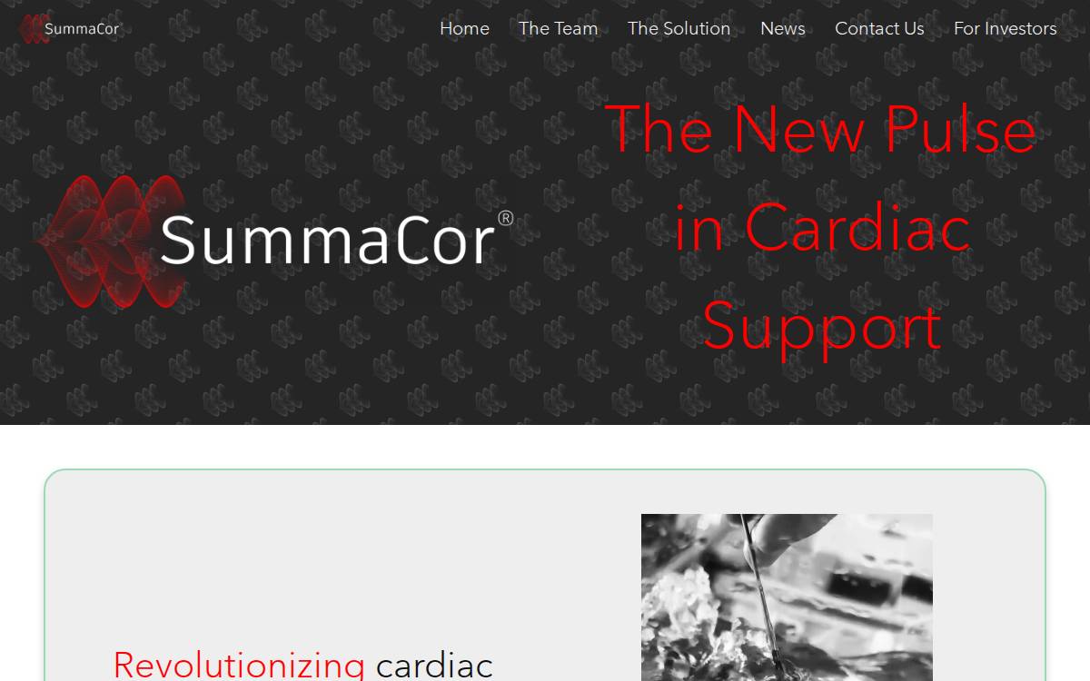 SummaCor website preview
